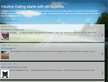 Tablet Screenshot of fine-tuning-eating.blogspot.com