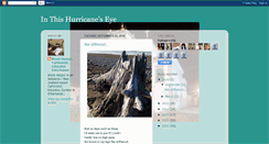 Desktop Screenshot of inthishurricaneseye.blogspot.com