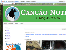 Tablet Screenshot of cancaonoticias.blogspot.com