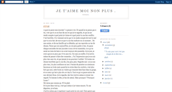 Desktop Screenshot of jetaimemoinanplus.blogspot.com