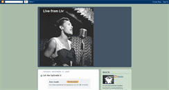 Desktop Screenshot of livefromliv.blogspot.com