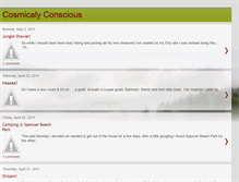 Tablet Screenshot of cosmicalyconscious.blogspot.com
