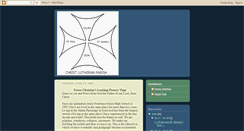 Desktop Screenshot of christlutheranparish.blogspot.com
