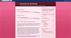 Desktop Screenshot of cursoevaluaciondelaprendizaje.blogspot.com