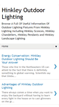 Mobile Screenshot of hinkley-outdoor-lighting.blogspot.com