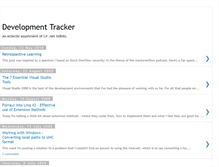 Tablet Screenshot of dev-tracker.blogspot.com