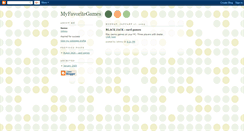 Desktop Screenshot of myfavoritegames.blogspot.com
