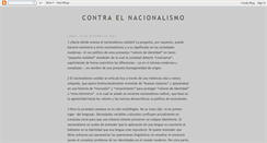 Desktop Screenshot of contraelnacionalismo.blogspot.com