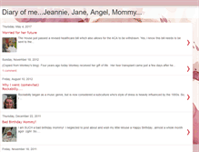 Tablet Screenshot of diaryofjeannie.blogspot.com