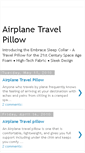 Mobile Screenshot of airplanetravelpillow.blogspot.com