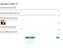 Tablet Screenshot of absolute-steffi.blogspot.com