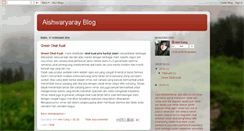 Desktop Screenshot of aishwaryarayblog.blogspot.com