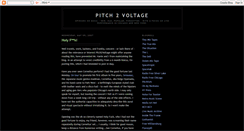 Desktop Screenshot of pitch2voltage.blogspot.com