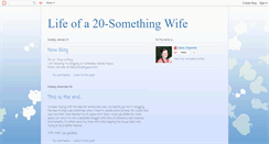Desktop Screenshot of lifeofa20somethingwife.blogspot.com