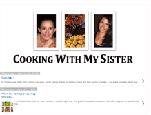Tablet Screenshot of cookingwithmysister.blogspot.com