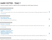 Tablet Screenshot of harry-potter-tome7.blogspot.com