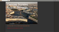 Desktop Screenshot of cienciassocialesricardobernardo.blogspot.com