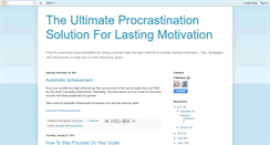 Desktop Screenshot of procrastinationsolution.blogspot.com