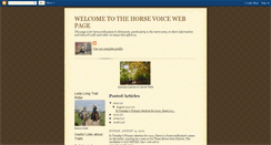 Desktop Screenshot of horsevoice.blogspot.com