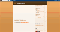 Desktop Screenshot of antiquecopper.blogspot.com