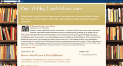 Desktop Screenshot of mycoachadams.blogspot.com