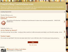 Tablet Screenshot of mycoachadams.blogspot.com