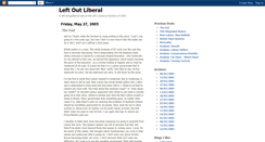 Desktop Screenshot of leftoutliberal.blogspot.com