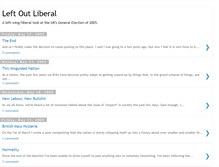 Tablet Screenshot of leftoutliberal.blogspot.com