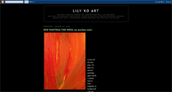 Desktop Screenshot of lilykoart.blogspot.com