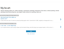 Tablet Screenshot of lilykoart.blogspot.com