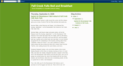 Desktop Screenshot of fallcreekfallsbedandbreakfast.blogspot.com