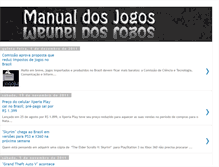 Tablet Screenshot of manualdosjogos.blogspot.com