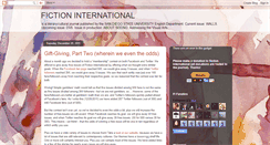 Desktop Screenshot of fictioninternational.blogspot.com