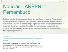 Tablet Screenshot of noticiasarpenpe.blogspot.com