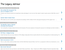 Tablet Screenshot of legacyadvisor.blogspot.com