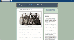 Desktop Screenshot of mormon--polygamy.blogspot.com
