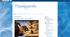 Desktop Screenshot of hiswayserves-hiswayserves.blogspot.com