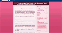 Desktop Screenshot of churchofgodlegacy.blogspot.com