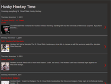 Tablet Screenshot of huskyhockeytime.blogspot.com