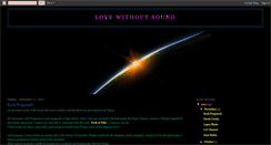 Desktop Screenshot of love-without-sound.blogspot.com