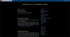 Desktop Screenshot of kansascityclimbingclub.blogspot.com