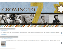Tablet Screenshot of growingto7.blogspot.com