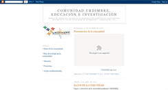 Desktop Screenshot of comunidadurdimbre.blogspot.com