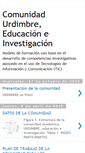 Mobile Screenshot of comunidadurdimbre.blogspot.com