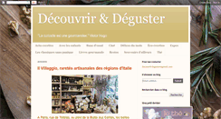 Desktop Screenshot of decouvriretdeguster.blogspot.com