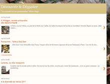 Tablet Screenshot of decouvriretdeguster.blogspot.com