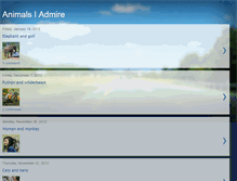 Tablet Screenshot of animalsiadmire.blogspot.com