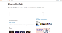 Desktop Screenshot of okoawobluegate.blogspot.com