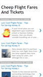 Mobile Screenshot of cheepflightfarestickets.blogspot.com