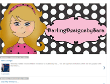 Tablet Screenshot of darlingdesignsbysara.blogspot.com